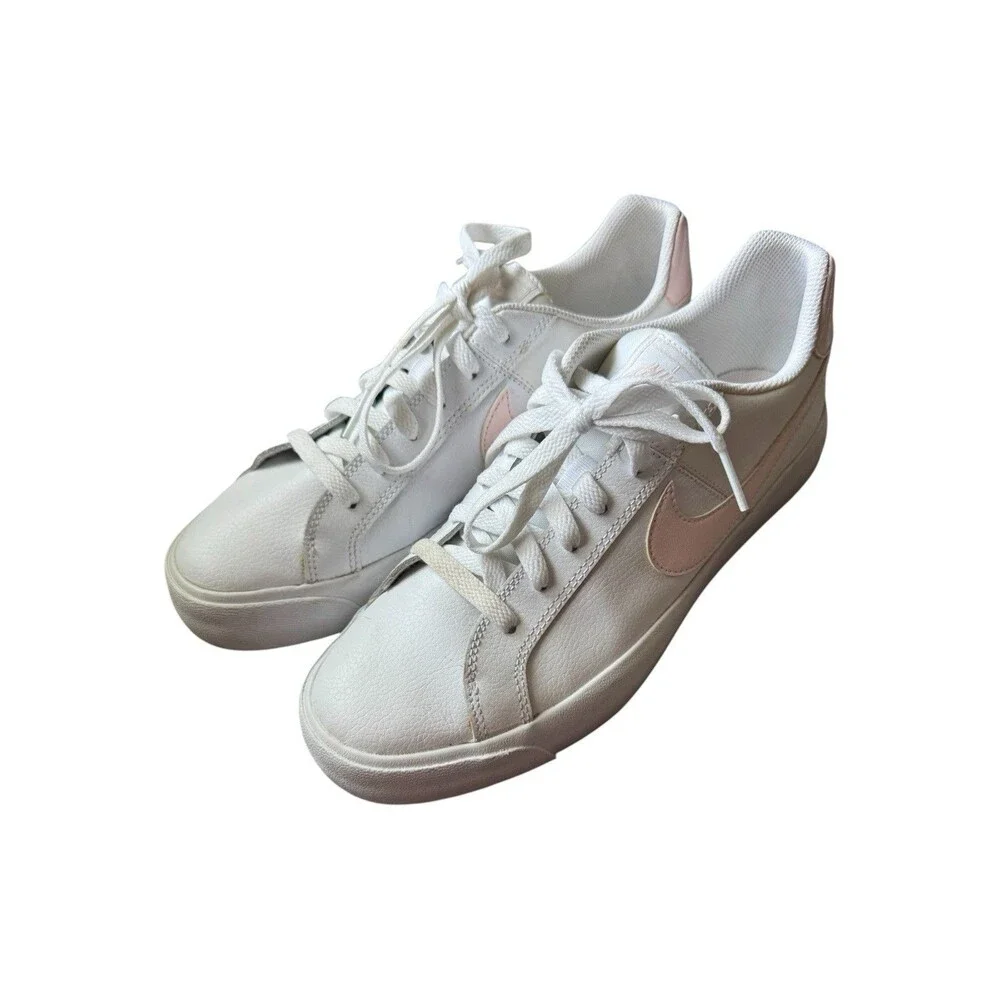 Nike Women's Court Royale AC AO2810-110 White & Pink Sneakers Size 10